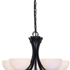 Best reviews of 🔔 Patriot Lighting® Chantelle 5-Light Matte Black Chandelier 🔔
