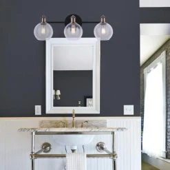 Best deal ✔️ Patriot Lighting® Karris Matte Black & Gold 3-Light Vanity Light ⌛ -Patriot Lighting Sales 3518444 LIFE