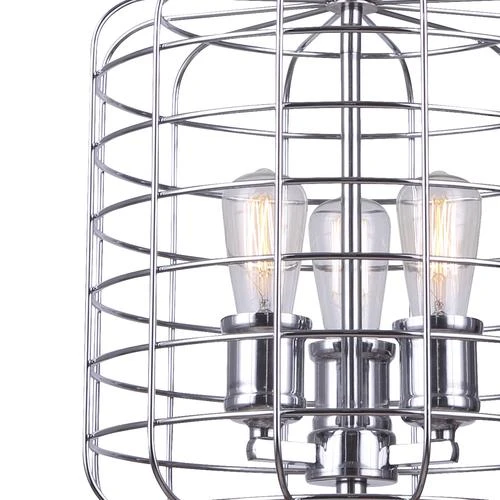 Deals 😀 Patriot Lighting® Afton Chrome 3-Light Pendant ⭐ 4 Deals 😀 Patriot Lighting® Afton Chrome 3-Light Pendant ⭐ - Image 2