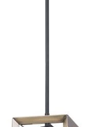 Promo ✨ Patriot Lighting® Ottilee Matte Black And Gold 1-Light Pendant 😍