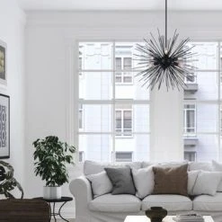 Hot Sale 😍 Patriot Lighting® Kelton Matte Black 6-Light Pendant 🤩 -Patriot Lighting Sales 3518462 LIFE