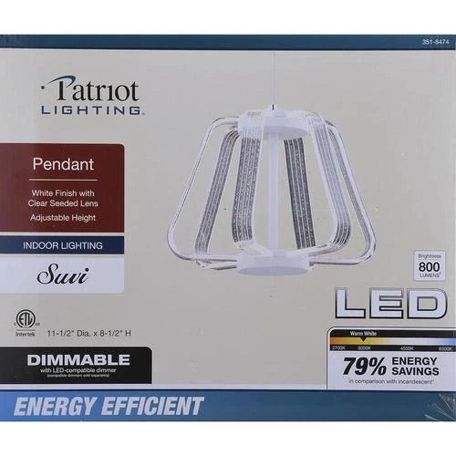 Cheapest ✨ Patriot Lighting® Suvi White Integrated LED Pendant 🔥 7 Cheapest ✨ Patriot Lighting® Suvi White Integrated LED Pendant 🔥 - Image 5