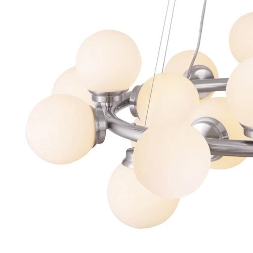 Coupon 👍 Patriot Lighting® Nayah 20-Light Brushed Nickel Chandelier ❤️ 4 Coupon 👍 Patriot Lighting® Nayah 20-Light Brushed Nickel Chandelier ❤️ - Image 2