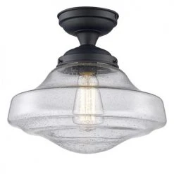 Wholesale 🔔 Patriot Lighting® Demi Bronze 1-Light Semi-Flush Mount Ceiling Light 🌟