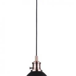 Coupon ✨ Patriot Lighting® Ava II Black And Copper 1-Light Mini Pendant 🔥