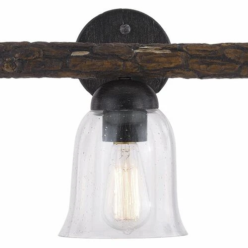 Hot Sale ⭐ Patriot Lighting® Spruce Black Walnut 3-Light Vanity Light 🔔 4 Hot Sale ⭐ Patriot Lighting® Spruce Black Walnut 3-Light Vanity Light 🔔 - Image 2