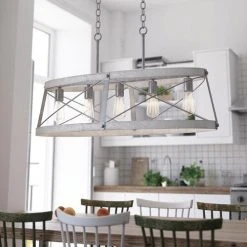 Deals ⌛ Patriot Lighting® Bea White Wash Faux Wood And Galvanized 5-Light Island Light ❤️ 11 Deals ⌛ Patriot Lighting® Bea White Wash Faux Wood And Galvanized 5-Light Island Light ❤️ -Patriot Lighting Sales 3518608 Alt3 1