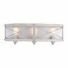 Brand new ✔️ Patriot Lighting® Bea White Wash Faux Wood And Galvanized 3-Light Vanity Light ⭐