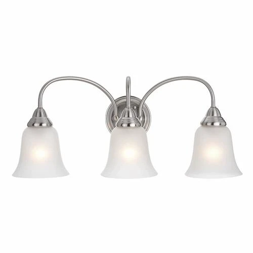 New 🛒 Patriot Lighting® Chesley Satin Nickel 3-Light Vanity Light 🎁 3 New 🛒 Patriot Lighting® Chesley Satin Nickel 3-Light Vanity Light 🎁