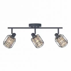 Flash Sale ⭐ Patriot Lighting® Dorian Matte Gray 3-Light Track Light 💯