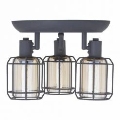 Buy 😍 Patriot Lighting® Dorian Matte Gray 3-Light Track Light ✨ -Patriot Lighting Sales 3518628 Alt1