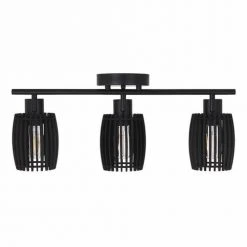 Budget 🎉 Patriot Lighting® Bernard Matte Black 3-Light Track Light ⭐ -Patriot Lighting Sales 3518630 Alt1
