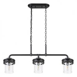 Buy 🔔 Patriot Lighting® Joska Matte Black 3-Light Island Light 👏 -Patriot Lighting Sales 3518633 20734 mainoff