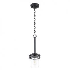 Coupon 💯 Patriot Lighting® Joska Matte Black 1-Light Mini Pendant 🥰