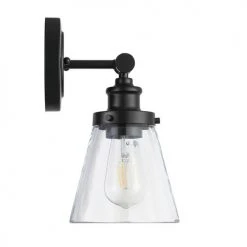 Brand new 🥰 Patriot Lighting® Connell Matte Black 1-Light Vanity Light 🔔 -Patriot Lighting Sales 3518638 20739 RSoff