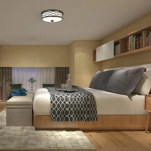 New ❤️ Patriot Lighting® Haven Bronze Integrated LED Flush Mount Ceiling Light 🧨 5 New ❤️ Patriot Lighting® Haven Bronze Integrated LED Flush Mount Ceiling Light 🧨 - Image 3