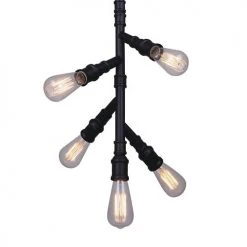 Cheap ✔️ Patriot Lighting® Tullio Matte Black 5-Light Pendant ⭐ -Patriot Lighting Sales 3518683 P DETAIL