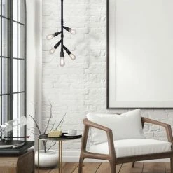 Cheap ✔️ Patriot Lighting® Tullio Matte Black 5-Light Pendant ⭐ -Patriot Lighting Sales 3518683 P SC