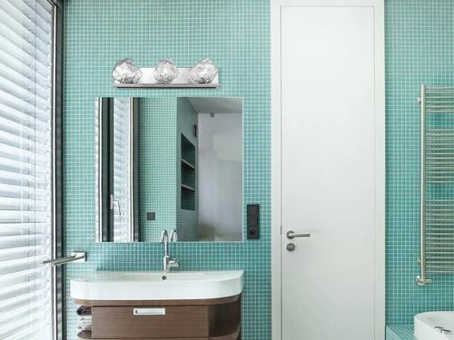 Best Sale 🔥 Patriot Lighting® Icelyn Chrome 3-Light Vanity Light 👏 4 Best Sale 🔥 Patriot Lighting® Icelyn Chrome 3-Light Vanity Light 👏 - Image 2