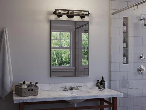 Brand new ⭐ Patriot Lighting® Lizzie Matte Black 3-Light Vanity Light 🎉 12 Brand new ⭐ Patriot Lighting® Lizzie Matte Black 3-Light Vanity Light 🎉 - Image 10