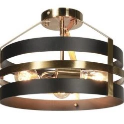Budget ⌛ Patriot Lighting® Banan Matte Black 3-Light Semi-Flush Mount Ceiling Light ❤️ 5 Budget ⌛ Patriot Lighting® Banan Matte Black 3-Light Semi-Flush Mount Ceiling Light ❤️ -Patriot Lighting Sales 3518725 P LA