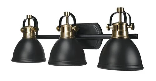 Top 10 💯 Patriot Lighting® Ryann Matte Black 3-Light Vanity Light 👍 4 Top 10 💯 Patriot Lighting® Ryann Matte Black 3-Light Vanity Light 👍 - Image 2