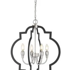 Deals 👍 Patriot Lighting® Tamara Black 4-Light Pendant ⌛ -Patriot Lighting Sales 3518731 P FR 1