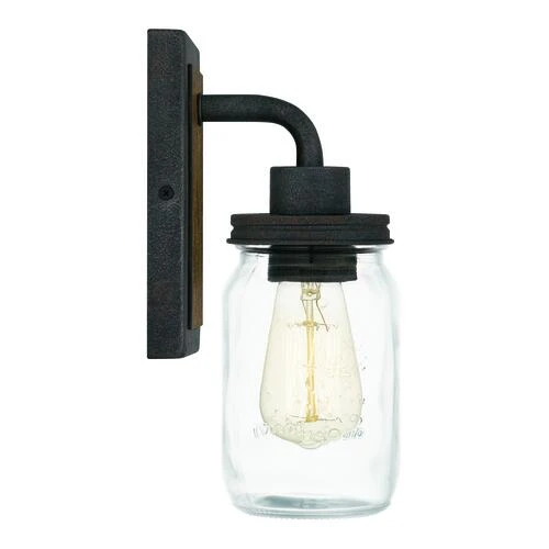 Budget 🥰 Patriot Lighting® Wheland Matte Black 1-Light Vanity Light ❤️ 6 Budget 🥰 Patriot Lighting® Wheland Matte Black 1-Light Vanity Light ❤️ - Image 4