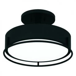 Best deal 🔥 Patriot Lighting® Devak Matte Black Integrated LED Semi-Flush Mount Ceiling Light 😍 -Patriot Lighting Sales 3518738 Alt5V1