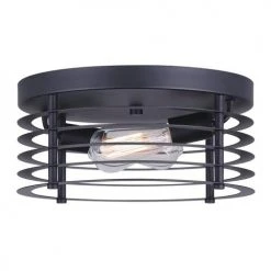 Discount 🌟 Patriot Lighting® Gabel Matte Black 2-Light Flush Mount Ceiling Light 👏