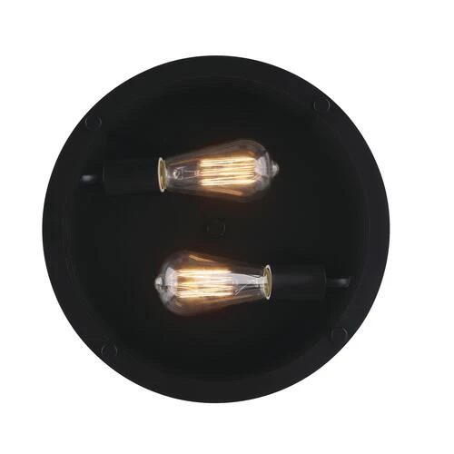 Discount 🌟 Patriot Lighting® Gabel Matte Black 2-Light Flush Mount Ceiling Light 👏 4 Discount 🌟 Patriot Lighting® Gabel Matte Black 2-Light Flush Mount Ceiling Light 👏 - Image 2