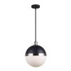 Cheap ⭐ Patriot Lighting® Wali Matte Black & Brushed Nickel 1-Light Pendant 😉 -Patriot Lighting Sales 3518745 P