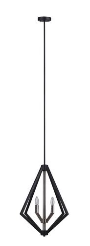 Best Sale 😀 Patriot Lighting® Dryden Matte Black & Brushed Nickel 4-Light Chandelier ❤️ 6 Best Sale 😀 Patriot Lighting® Dryden Matte Black & Brushed Nickel 4-Light Chandelier ❤️ - Image 4