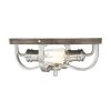 Best reviews of 👏 Patriot Lighting® Waverly Satin Nickel & Wood 2-Light Flush Mount Ceiling Light 🌟 -Patriot Lighting Sales 3518764 Master1