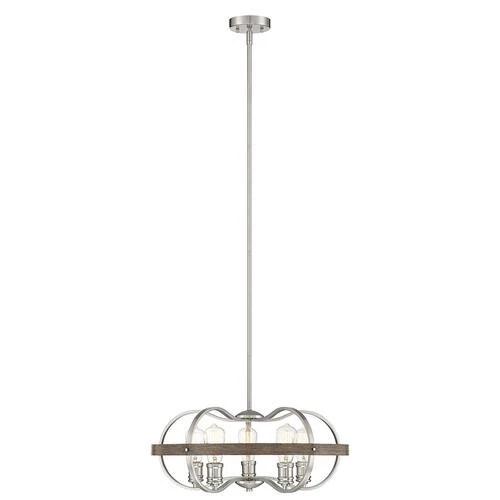 Coupon ❤️ Patriot Lighting® Waverly Satin Nickel & Wood 5-Light Pendant ❤️ 3 Coupon ❤️ Patriot Lighting® Waverly Satin Nickel & Wood 5-Light Pendant ❤️