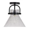 Best deal 🥰 Patriot Lighting® Renley Black 1-Light Semi-Flush Mount Ceiling Light ✔️ -Patriot Lighting Sales 3518773 Master