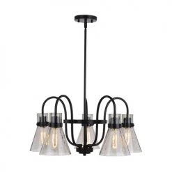 Deals 👍 Patriot Lighting® Renley Black 5-Light Chandelier ✨ -Patriot Lighting Sales 3518775 Alt2