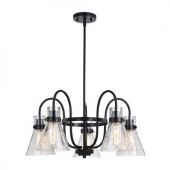 Deals 👍 Patriot Lighting® Renley Black 5-Light Chandelier ✨ -Patriot Lighting Sales 3518775 Alt3