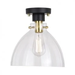 New 🔥 Patriot Lighting® Kenzie Matte Black & Gold 1-Light Semi-Flush Mount Ceiling Light 😉 11 New 🔥 Patriot Lighting® Kenzie Matte Black & Gold 1-Light Semi-Flush Mount Ceiling Light 😉 -Patriot Lighting Sales 3518777 Alt2