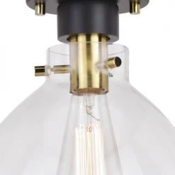 New 🔥 Patriot Lighting® Kenzie Matte Black & Gold 1-Light Semi-Flush Mount Ceiling Light 😉 13 New 🔥 Patriot Lighting® Kenzie Matte Black & Gold 1-Light Semi-Flush Mount Ceiling Light 😉 -Patriot Lighting Sales 3518777 Alt4