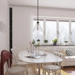 Best Pirce 😀 Patriot Lighting® Kenzie Matte Black & Gold 1-Light Pendant 👍 -Patriot Lighting Sales 3518778 Alt6