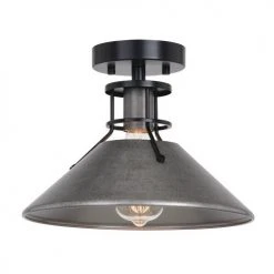 Cheapest 🥰 Patriot Lighting® Ashtyn Matte Black & Charcoal Patina 1-Light Semi-Flush Mount Ceiling Light 🧨 12 Cheapest 🥰 Patriot Lighting® Ashtyn Matte Black & Charcoal Patina 1-Light Semi-Flush Mount Ceiling Light 🧨 -Patriot Lighting Sales 3518782 Alt1