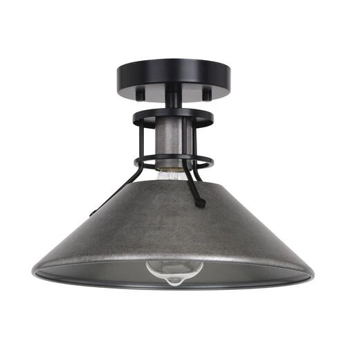 Cheapest 🥰 Patriot Lighting® Ashtyn Matte Black & Charcoal Patina 1-Light Semi-Flush Mount Ceiling Light 🧨 7 Cheapest 🥰 Patriot Lighting® Ashtyn Matte Black & Charcoal Patina 1-Light Semi-Flush Mount Ceiling Light 🧨 - Image 5