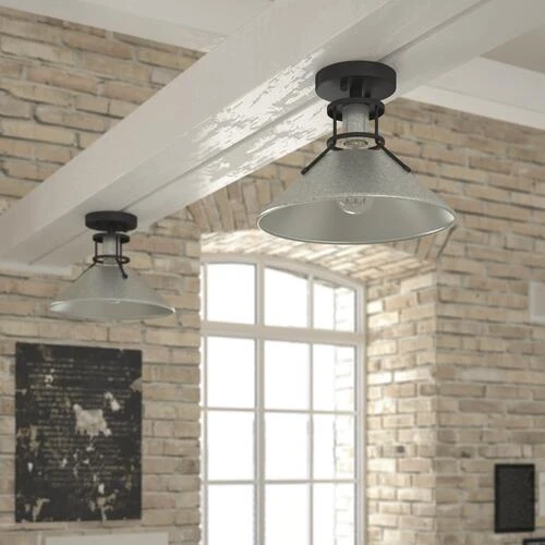 Cheapest 🥰 Patriot Lighting® Ashtyn Matte Black & Charcoal Patina 1-Light Semi-Flush Mount Ceiling Light 🧨 5 Cheapest 🥰 Patriot Lighting® Ashtyn Matte Black & Charcoal Patina 1-Light Semi-Flush Mount Ceiling Light 🧨 - Image 3