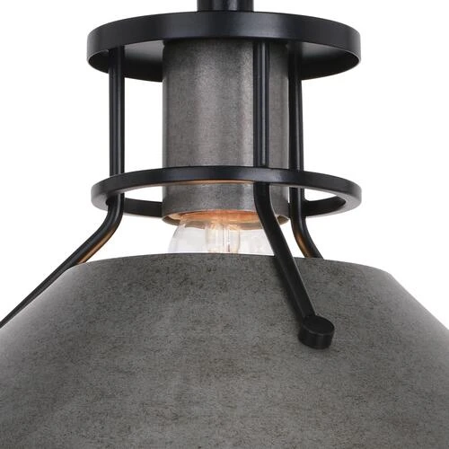Cheapest 🥰 Patriot Lighting® Ashtyn Matte Black & Charcoal Patina 1-Light Semi-Flush Mount Ceiling Light 🧨 9 Cheapest 🥰 Patriot Lighting® Ashtyn Matte Black & Charcoal Patina 1-Light Semi-Flush Mount Ceiling Light 🧨 - Image 7