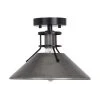 Cheapest 🥰 Patriot Lighting® Ashtyn Matte Black & Charcoal Patina 1-Light Semi-Flush Mount Ceiling Light 🧨 -Patriot Lighting Sales 3518782 Master