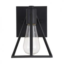 Deals 🎉 Patriot Lighting® Tribeck Matte Black 1-Light Vanity Light 🎉