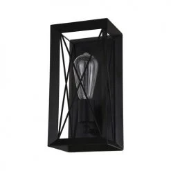 Deals 👍 Patriot Lighting® Carah Matte Black 1-Light Vanity Light ❤️ -Patriot Lighting Sales 3518788 Alt1