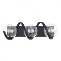 Cheap 🎁 Patriot Lighting® Twyla Matte Black 3-Light Vanity Light ✔️