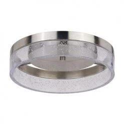 Discount ⌛ Patriot Lighting® Leah Satin Nickel Integrated LED Flush Mount Ceiling Light 👏 -Patriot Lighting Sales 3518792 Alt2